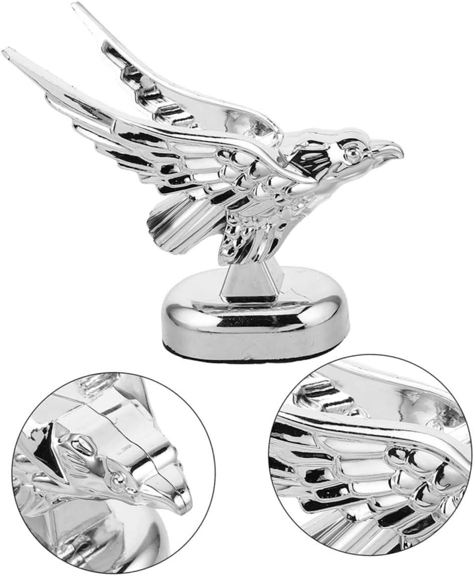 2pcs Car Hood Ornament Metal Decoration for Trucks and Cars Easy to Install Realistic Design for Enhanced Vehicle Aesthetic Appeal