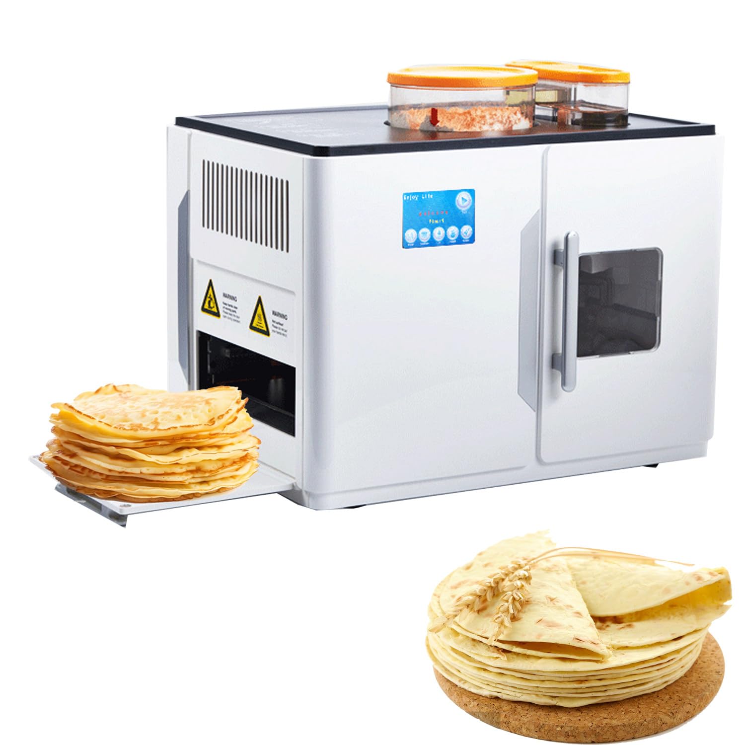 LYDZUSDP Fully Automatic Roti Maker,Electric Flatbread Maker,Fully Automatic Roti Chapati Maker,for Chapati,Flour Tortilla,Dosa,Tawa