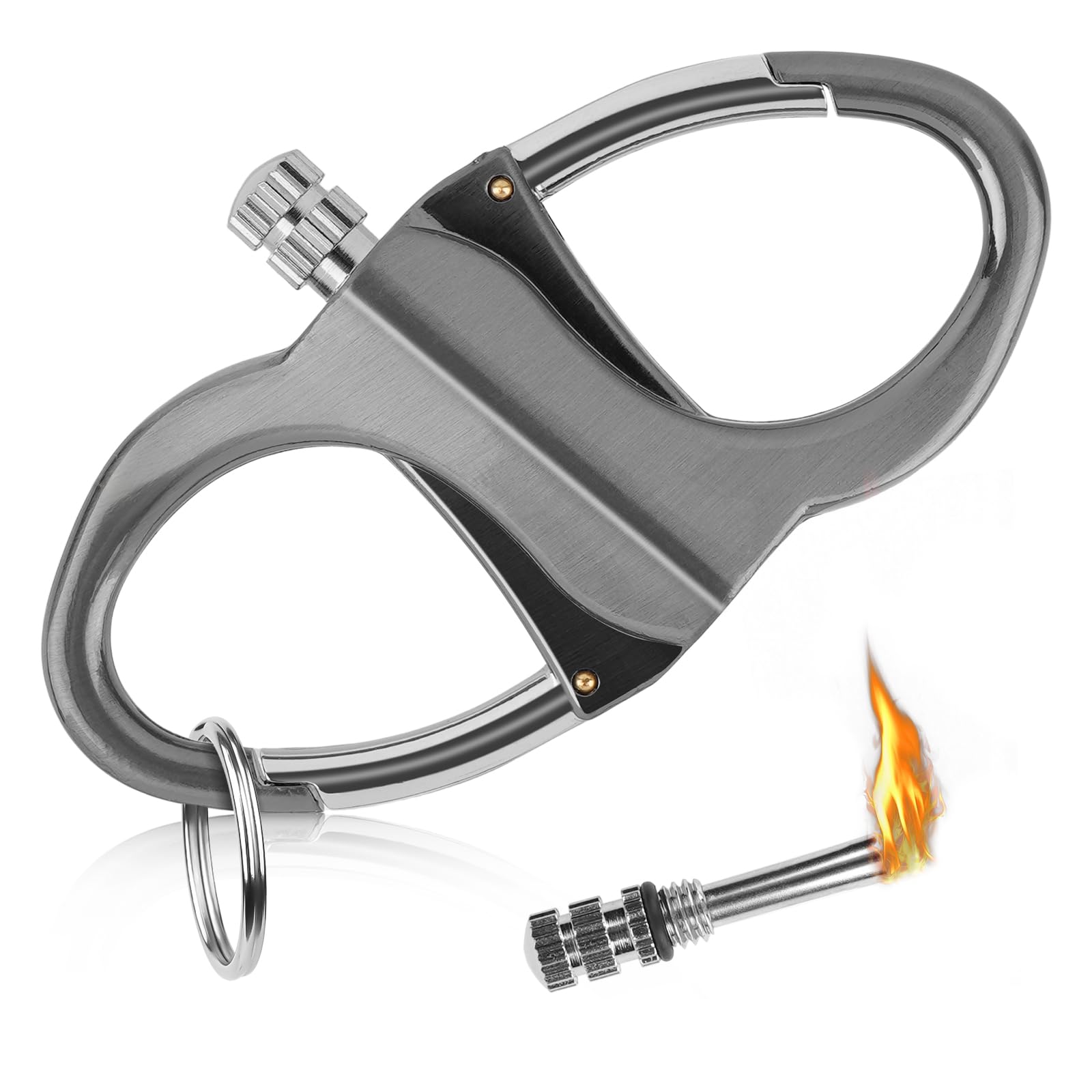 Keychain Lighter Permanent Match Permanent Match Keychains Reusable Fire Starter Key Ring Hidden Forever Lighter Keychain For Outdoor