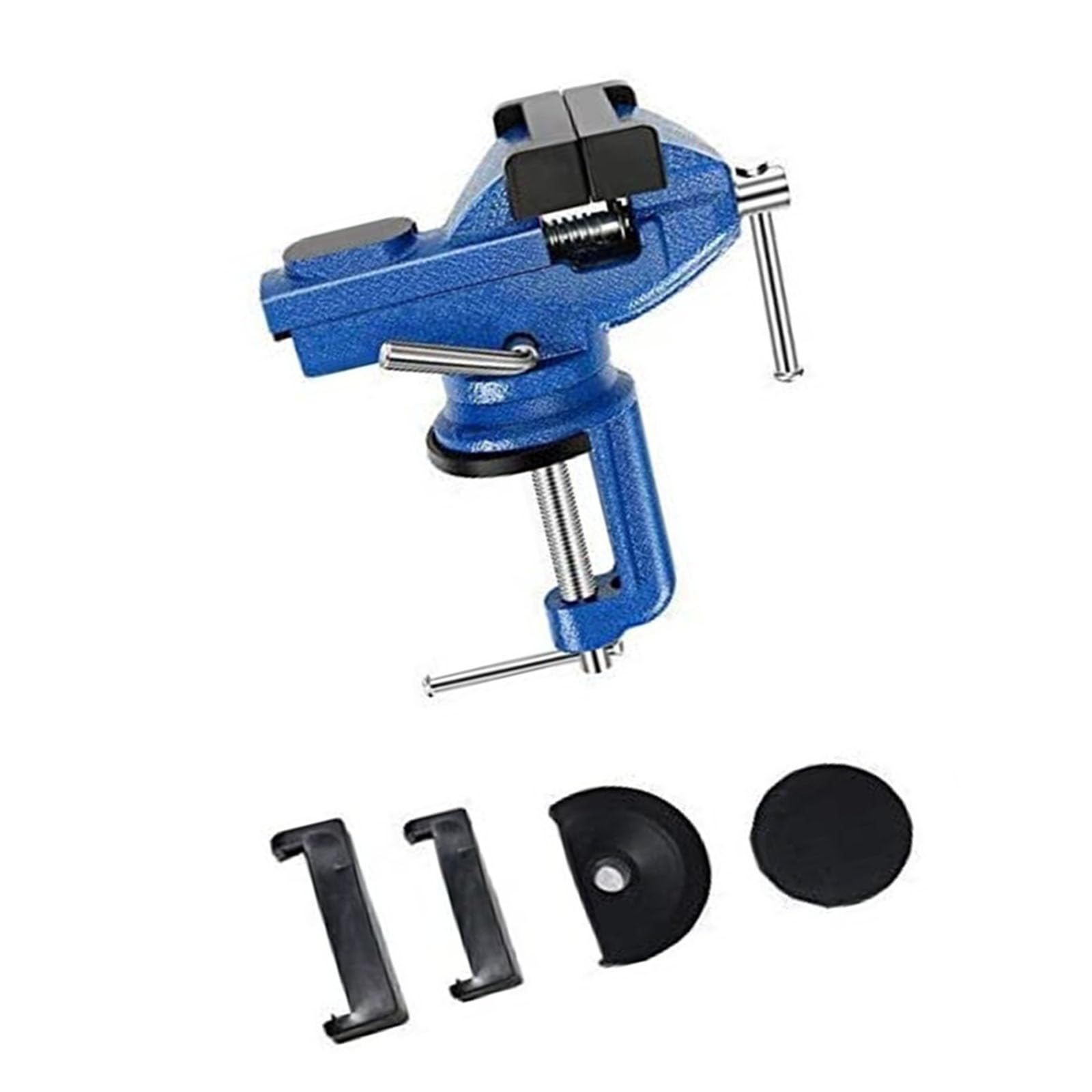Compact Table Clamp Vise 50mm Clamping Width, 360 Base for Small Part Holding in Woodworking and Woodworking Metalworking Holder