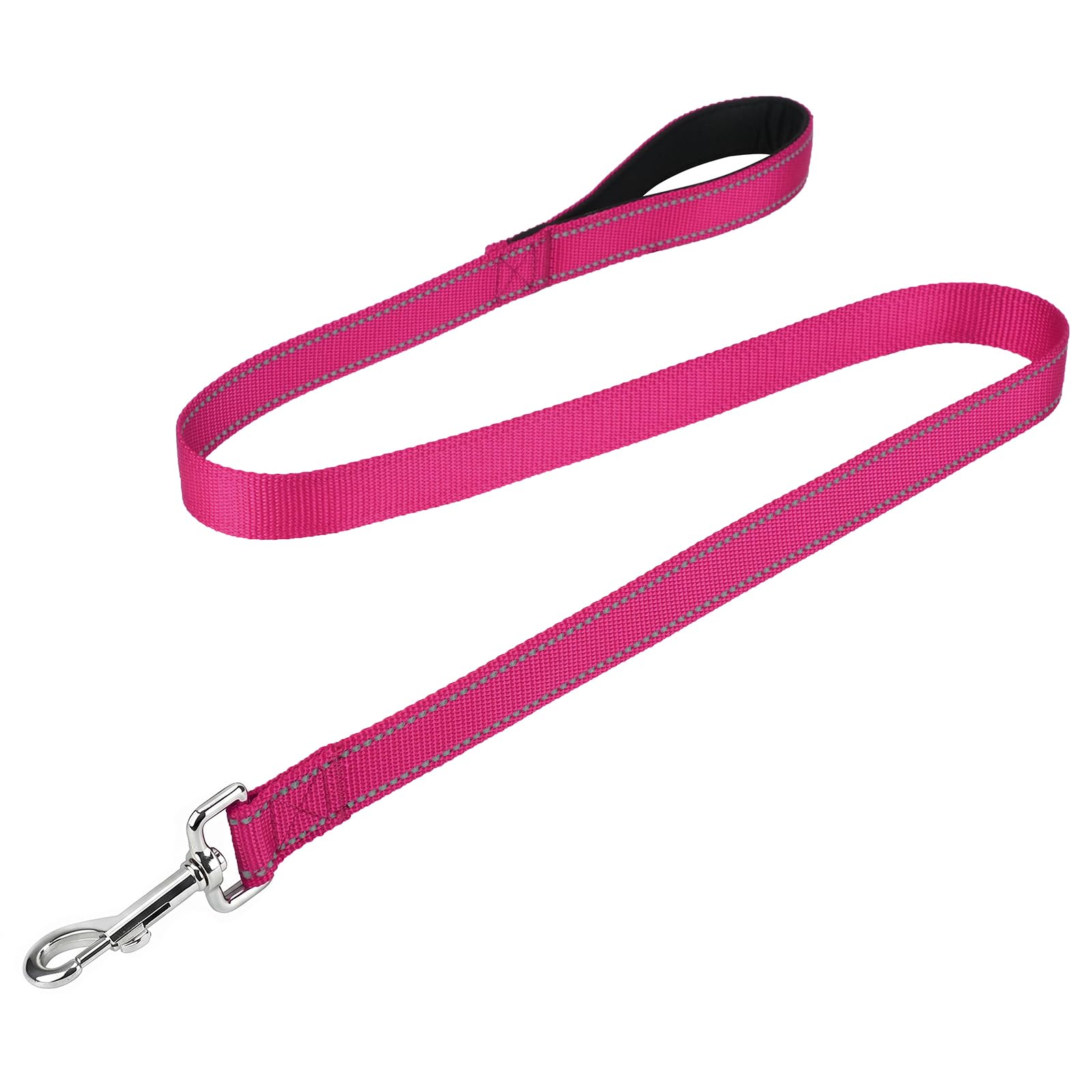 FunTags Reflective Nylon Dog Leash for Small & Medium Dogs, 4FT Training