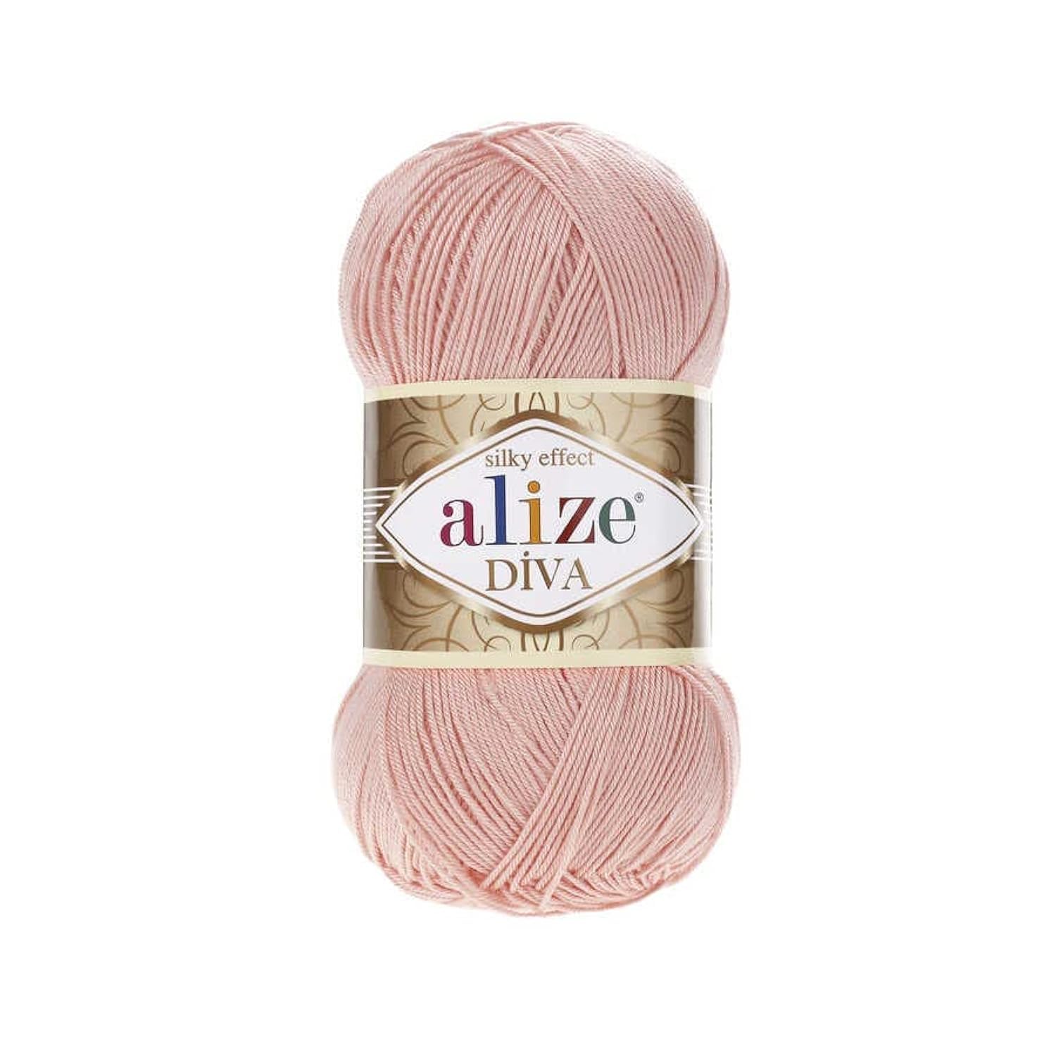 Alize100% Microfiber Acrylic Diva Silk Effect Knitting Sport Crochet Yarn Lot of 4 Ball skeins 400gr 1532yds Color (145 Powder)