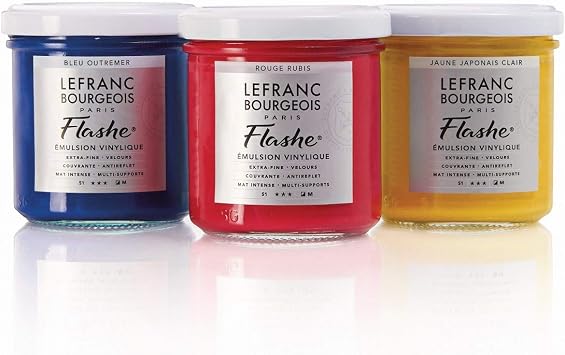 Lefranc Bourgeois Emulsion, Acrylic, Vinyl Paint, Ash Blue, 125 ml Topf