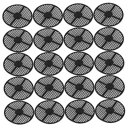 Levemolo Flowerpot Mesh Pads 20 Pack Bonsai Bottom Grid Mats Drainage Gaskets Mesh Pad Mats for Plant Pot