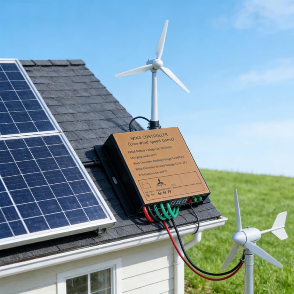 Contrôleur de Charge d'éolienne MPPT 20000W, 12V 24V 48V 220V, générateur d'énergie éolienne à Basse Vitesse, contrôleur d'éolienne à axe Horizontal