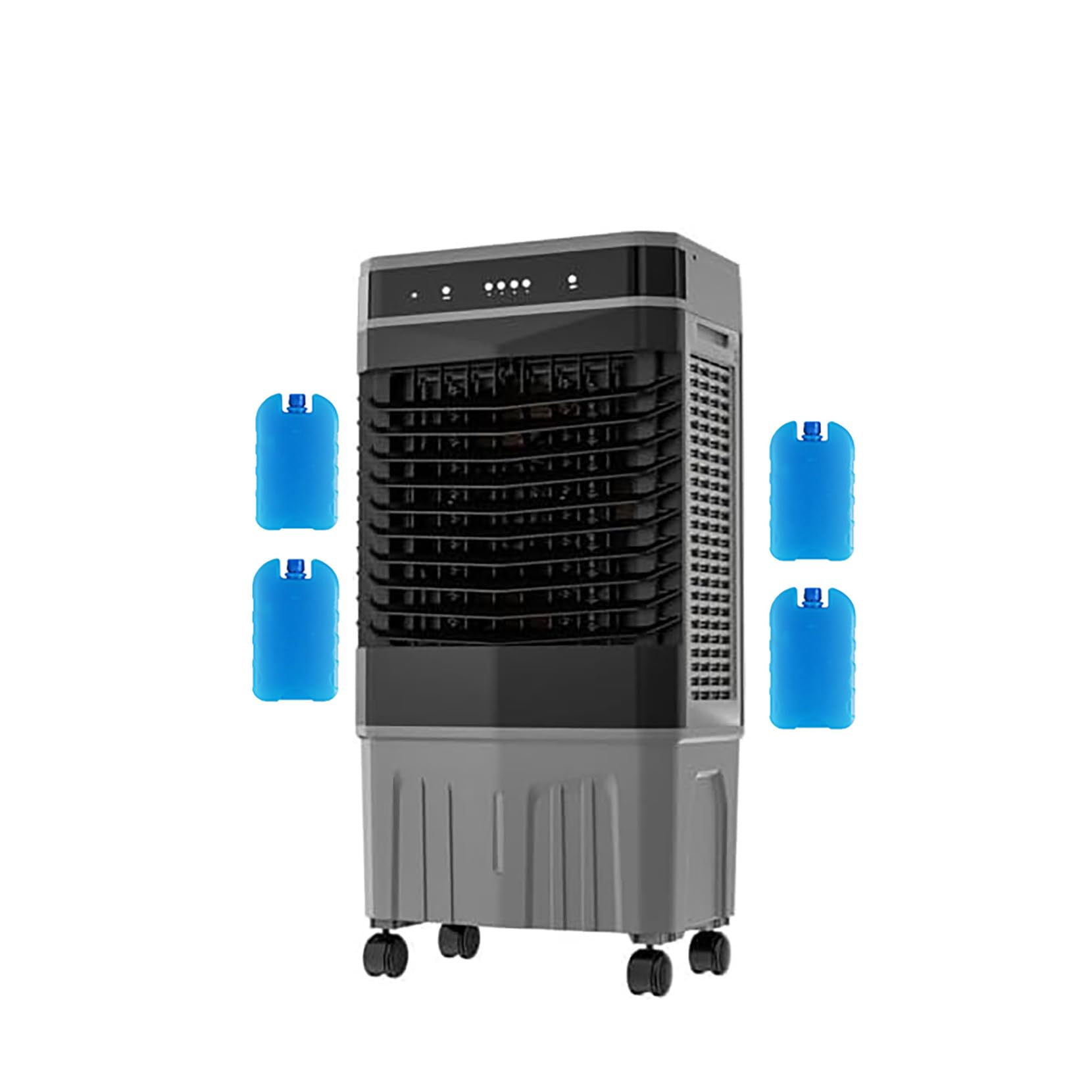TYYCKJ Evaporative Air Cooler, 350000 CFM Swamp Cooler with 40L Large Water Tank, 12H Timer, 120° Auto Swing, 8M Long Air Distance, 3 Speed Portable Cooling Fan with Copper Motor for Home Warehouse