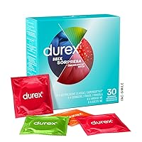 Durex Mix Sorpresa, Preservativi Sottili e Preservativi con Rilevi e Nervature