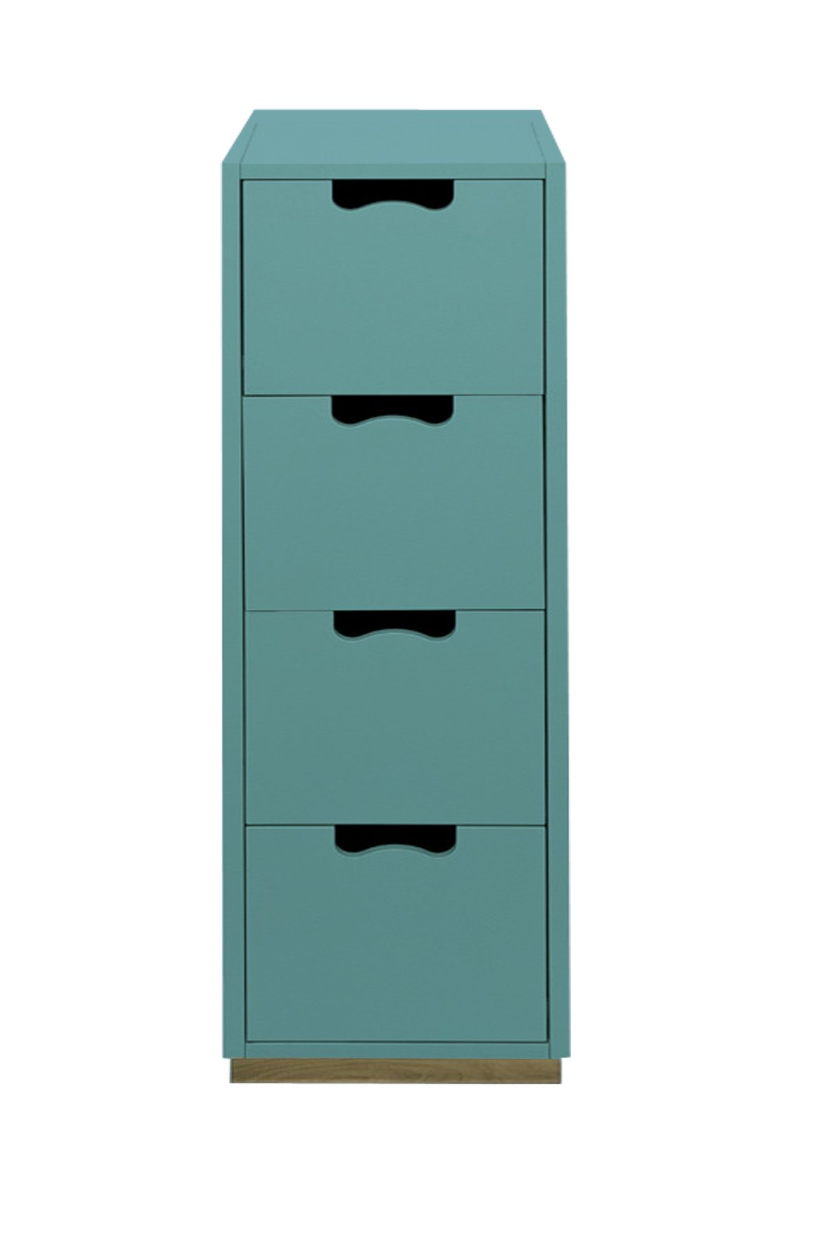 APRODZ Mango Wood Bow Chest of 4 Drawers Storage Cabinet for Living Room | Wooden Sideboard | Patina Finish-image-9