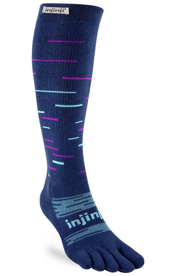 Injinji Snow Over The Calf Socks, Twilight, M
