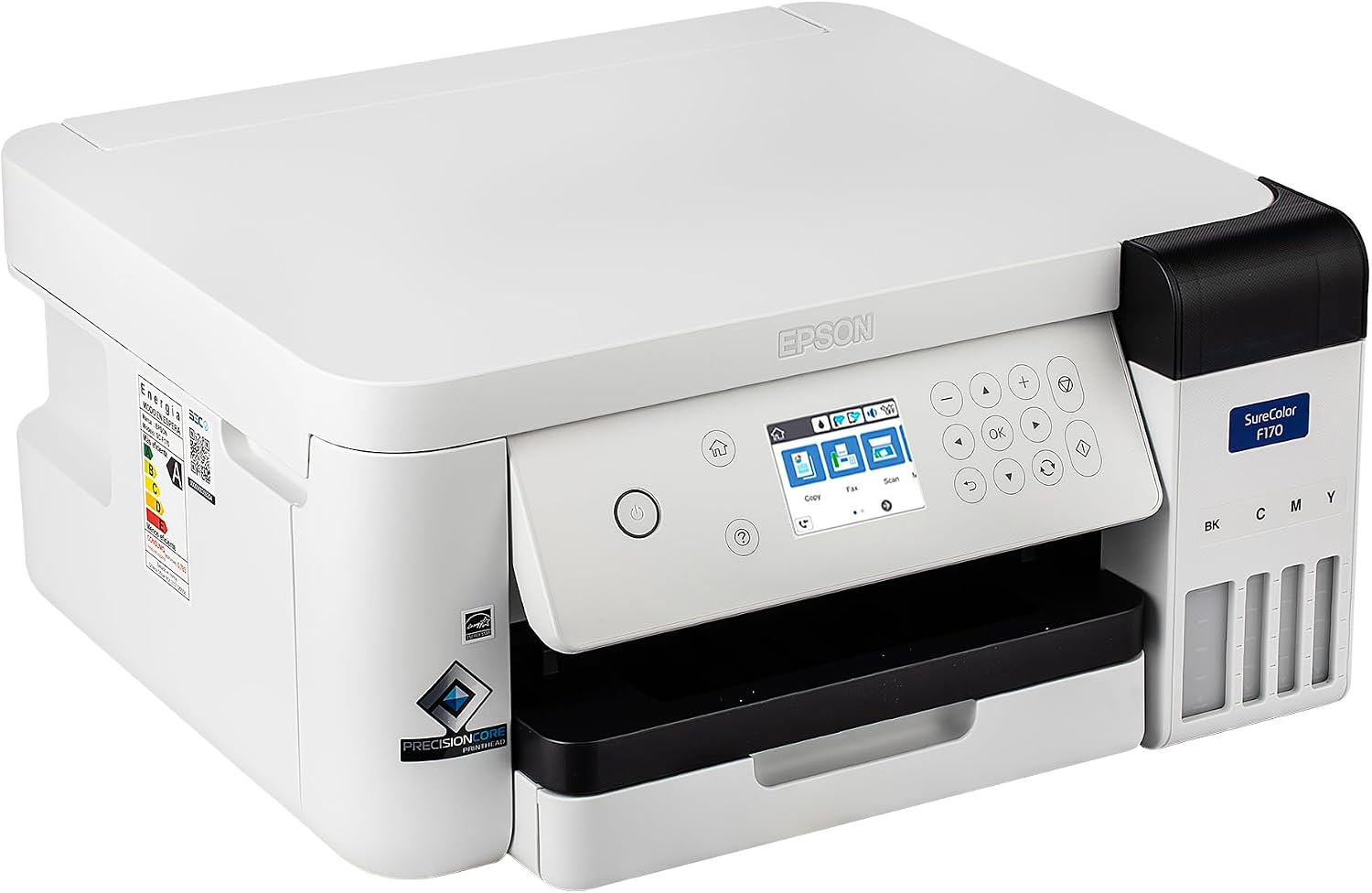 EPSON SureColor F170 Dye-Sublimation Printer (C11CJ80201) Bundle with Ethernet Cable, USB Cable, Fiber Cloth