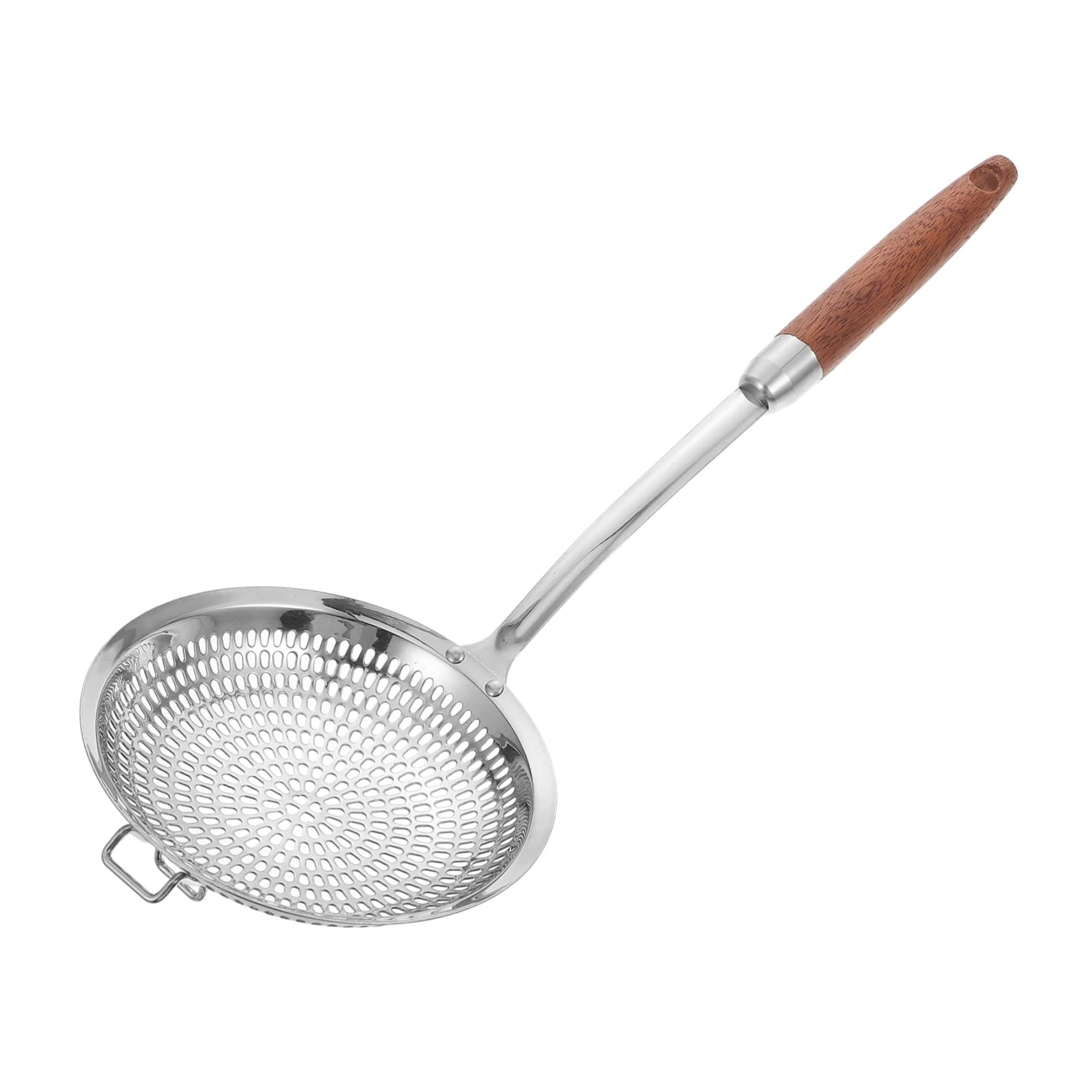 Cabilock 1Pc Stainless Steel Filter Spoon Hot Pot Colander for Easy Draining Serving Multipurpose Kitchen Tool for Home Restaurant Use Assorted Color Handle