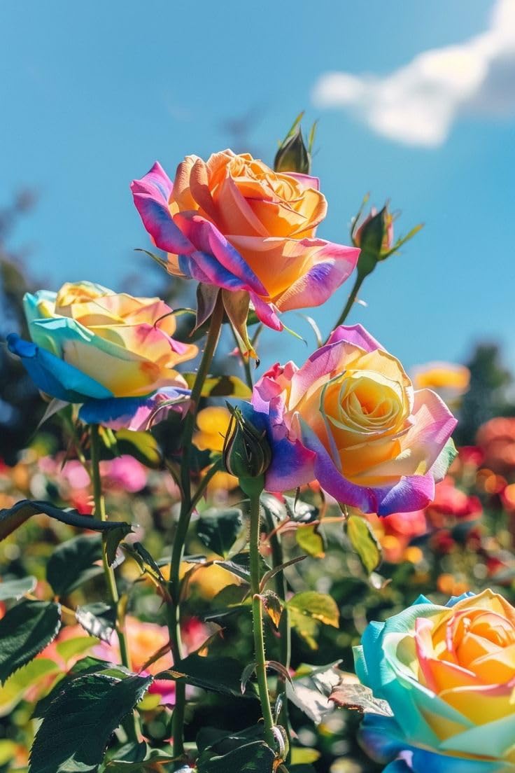 Peach Rose Live Plant - Fragrant Outdoor Flower -3 Peach Rose Live Plant - Fragrant Outdoor Flower -3