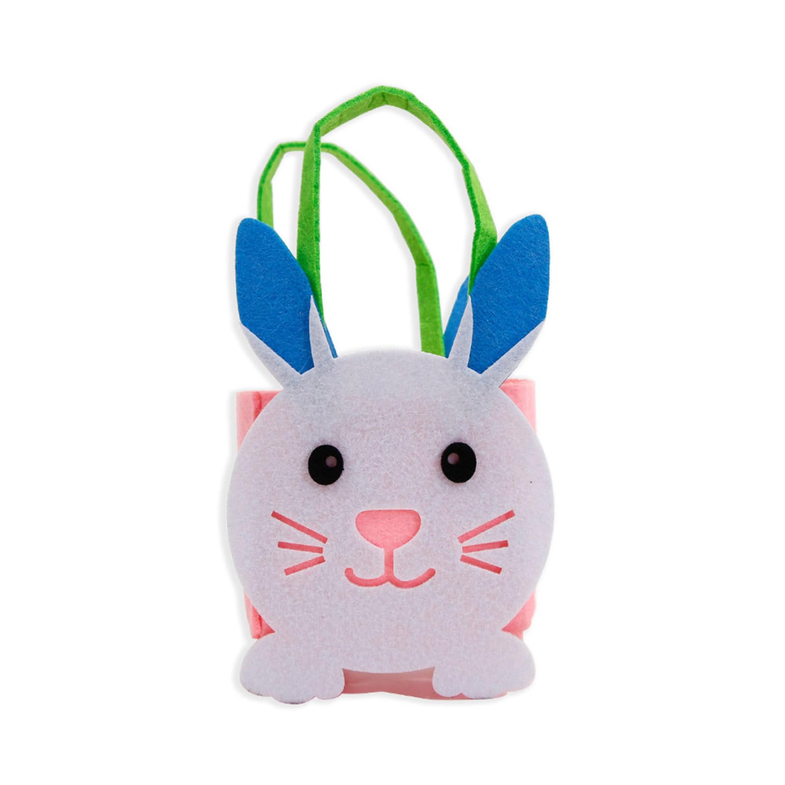 YROHGKPN Easters Gift Bags Felt Basket Treat Candy Texture Suitable for Storaging Eggs and Candy Gift
