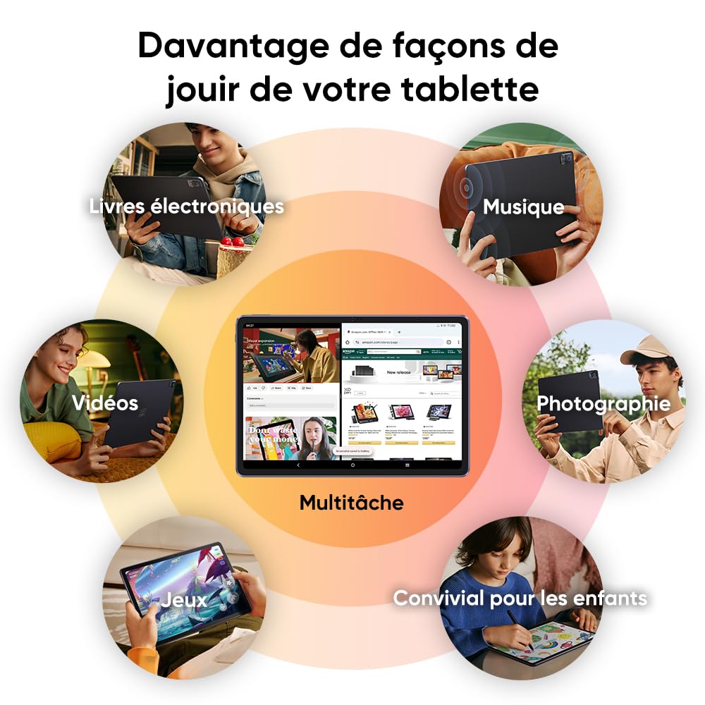 XPPen Tablette Graphique Autonome, Magic Drawing Pad Android 14 Tablette Graphique Dessin avec Écran Tactile 12 Pouces, Stylet à 16K, Résolution 2K, 8 GO RAM + 256 GO ROM (1 to Extensible)