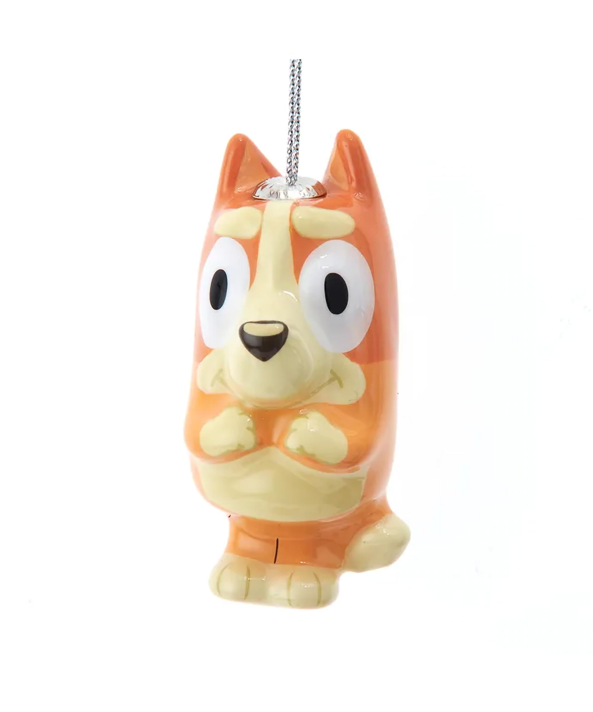 Kurt S. Adler Orange Kurt Adler Bluey-Bingo Decoupage - 3 Inch Plastic Decorative Hanging Holiday Ornament