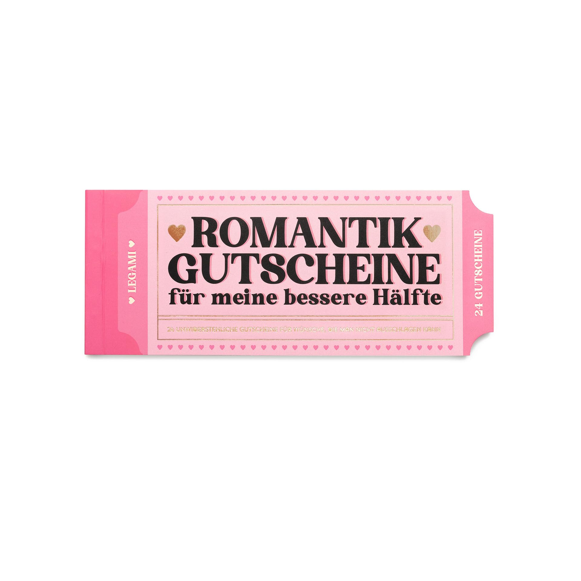 Legami - Voucher Book for Partners, Pad of 24 Romantic Vouchers, Gift Idea for Valentine's Day, in FSC Paper