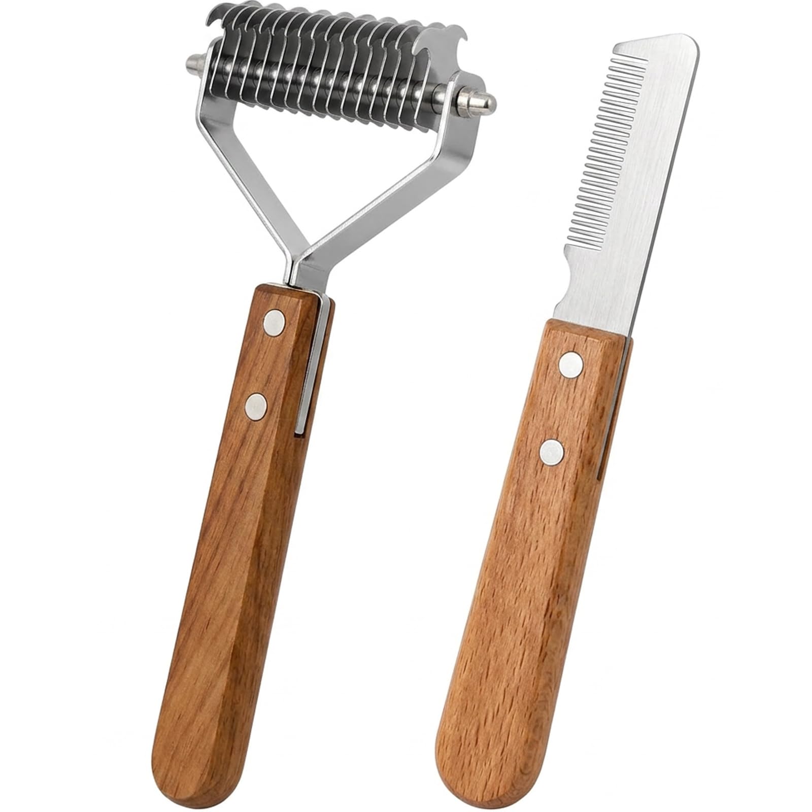 2 Hand Stripping Tools for Dogs, Coat King Dog Grooming, High - Quality and Practical, Ideal for Dog Owners and Professional Groomers, in Neutral Tones