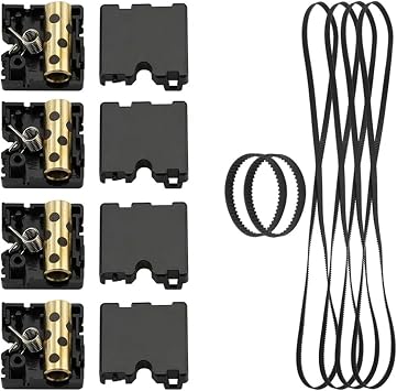 3D Printer Part Compatible with Ultimaker 2 UM2 DIY Injection Slider with Copper Sleeve +Slider Block Spring + GT2 610 200 Timging Belt