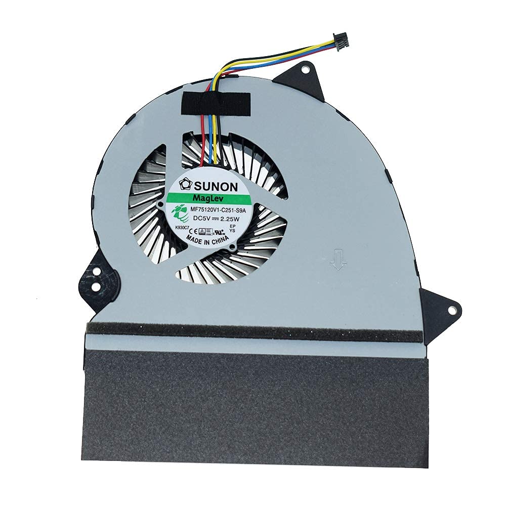 Replacement CPU Cooling Fan for GL552 GL552J GL552JX GL552V GL552VL GL552VX GL552VW GL552VW-DH71 ZX50V ZX50J Series Laptop 13NB07Z1P01011 MF75120V1-C251-S9A