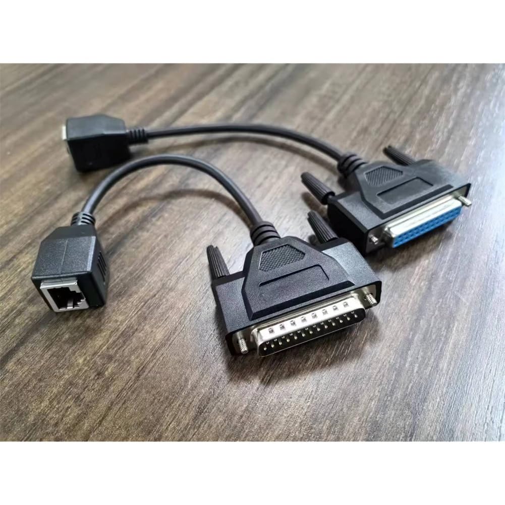 Adaptateur de Câble de Signal ILDA vers RJ45 - Ensemble de Connecteurs Mâle/ DB25 Compatibilité de Câble ILDA vers Ethernet Réseau