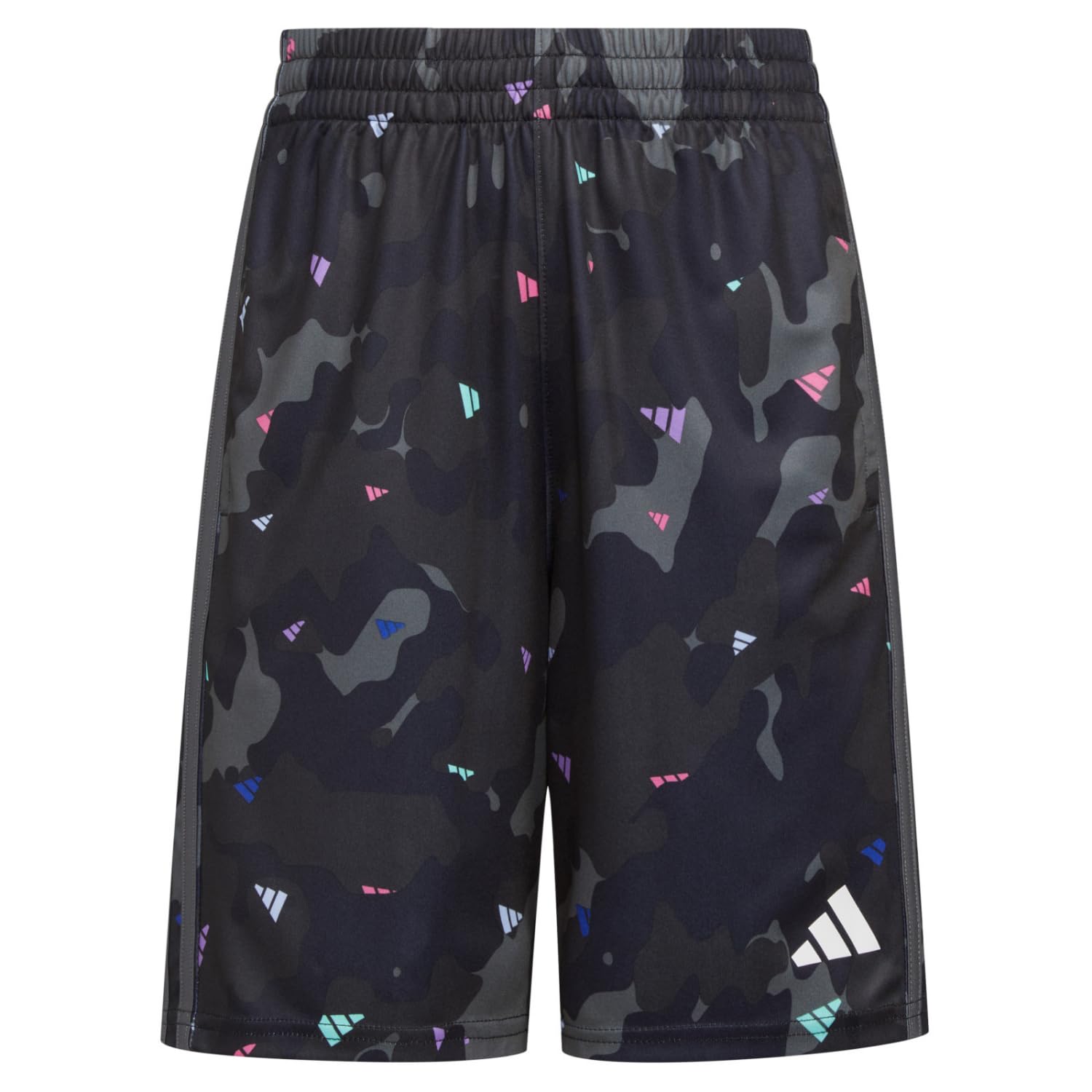adidas Pantalones cortos de camuflaje para niños con estampado completo (niños pequeños)