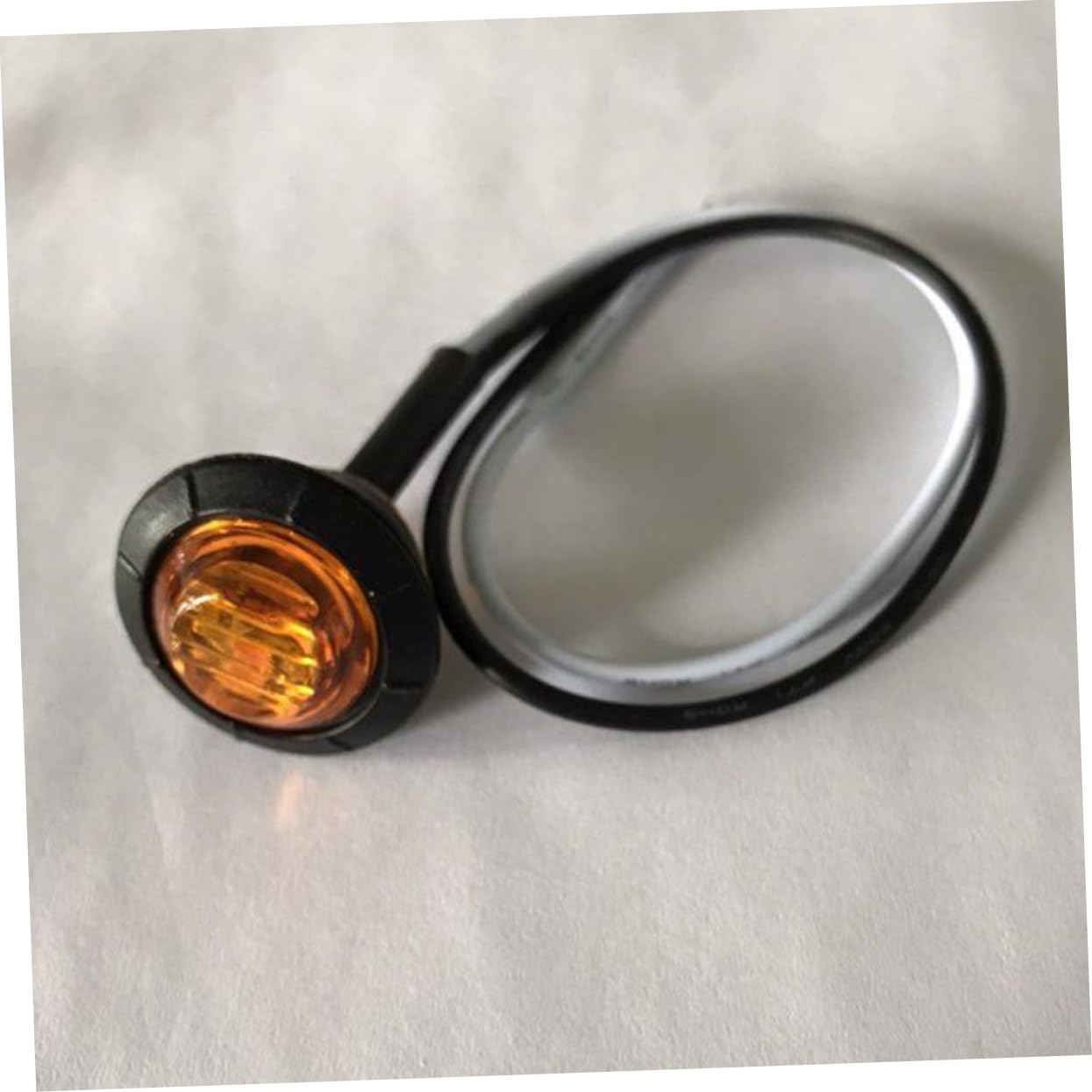 ibasenice 20pezzi Luce Laterale LED LED Rotonda Luce di Posizione Segnalazione per Camion Rimorchio Giallo Basso Consumo Energetico Facile Installazione