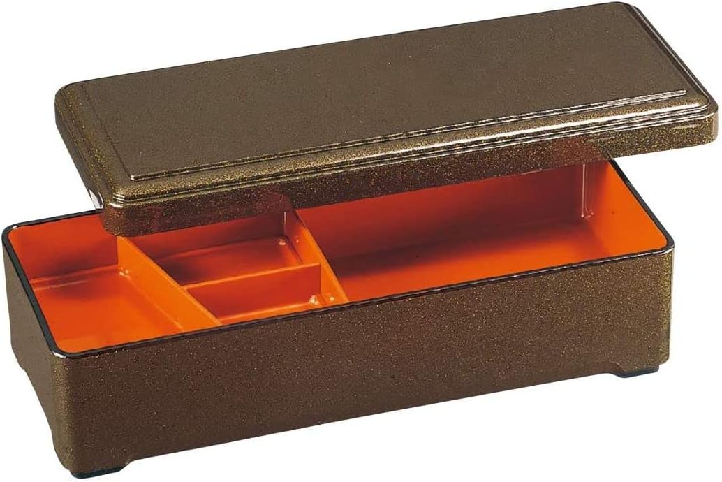 5-748-8 Heavy Box, Black, 11.8 x 5.1 x 3.3 inches (30 x 13 x 8.3 cm), Eel Device, Claw Hanging Bento Box, Green Pearl Inner Vermilion, Divider Included