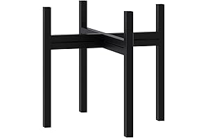 FaithLand Mid Century Plant Stand Indoor Outdoor Holds 8 Inch Planter