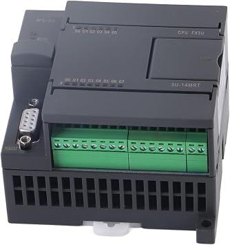 Programmable Logic Controller PLC, Stable Industrial Control Module with 8 in 6 Out RS485 Communication 24VDC Rail Mount Memory 8000 Steps for Factory Automation PCB 1pc