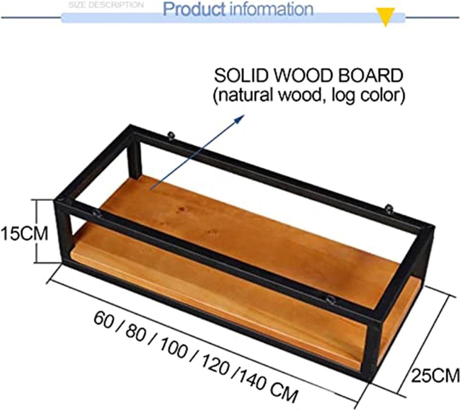 Ceiling-Mounted Hanging Storage Racks - Hanging Wine Glass Rack, Black Industrial Floating Plant Shelves,Wine Rack Decoration Shelf,Ceiling Floating Shelf with Guardrail(60 * 25 * 15cm)