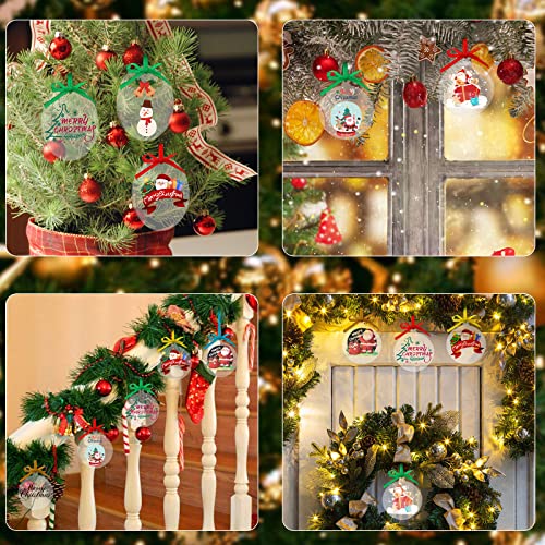 Yesweety G0-8S8R-8DX0 50 Pieces Christmas Hanging Ornaments Set 3''Christmas Ornament Acrylic Blank thumb #3