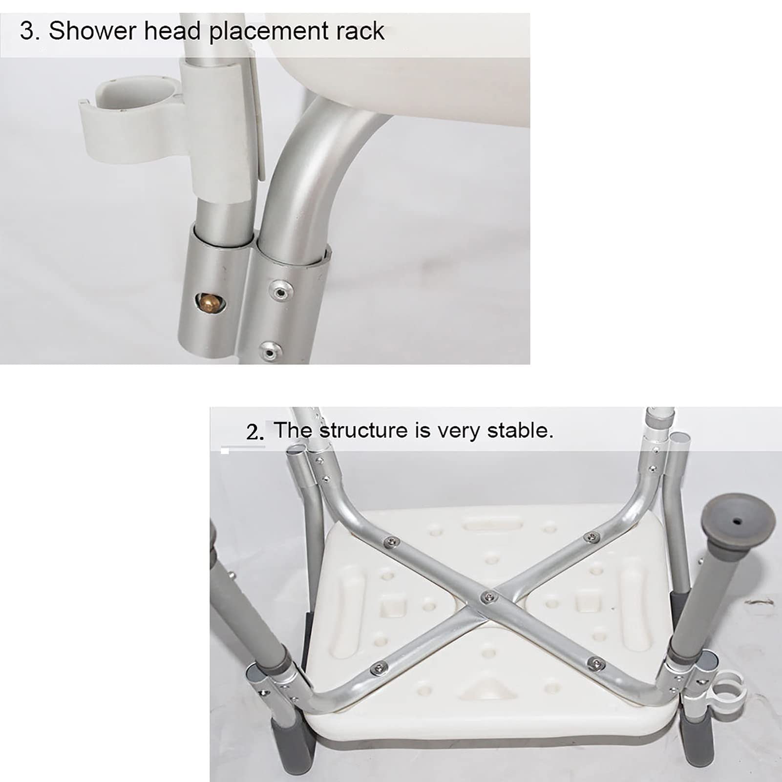 Silla de Ducha, Descansabrazos Descansabrazos Silla, Banco Taburete for Bañera Altura Regulable Altura Suministros Médicos for Facilitar el Montaje en Ancianos Silla Ducha Mayores Banqueta Baño