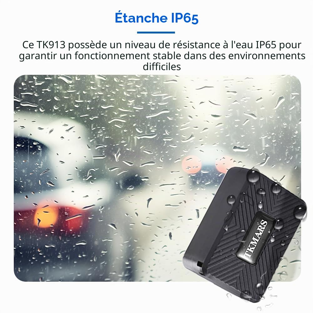 Micro Traceur GPS Tracker pour Voiture Moto Velo,Mouchard GPS 1500 mAh Positionnement Enfant Toutes 10s Alarme Aimant Puissant Localisateur Suivi Global Temps Réel