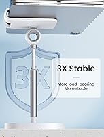 Vista 6 de LISEN Soporte de teléfono celular ajustable para escritorio, computadora, oficina, accesorios de escritorio para iPhone 16, soporte para mujer