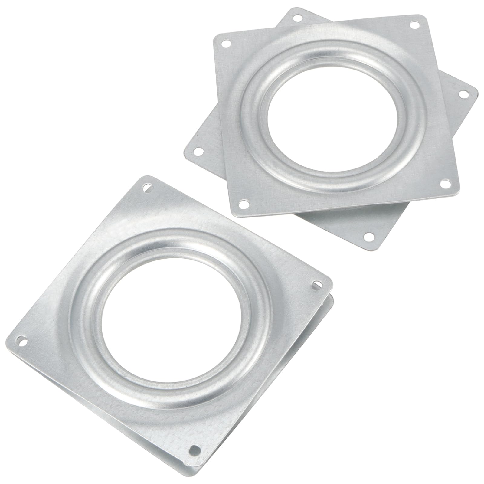 Lazy Susan Hardware, 10 pezzi da 15,2 cm di spessore, 360 gradi Lazy Susan Giradischi Quadrato Rotante Piastra Cuscinetto per Giradischi, Vassoi da portata, Rack di stoccaggio della cucina,