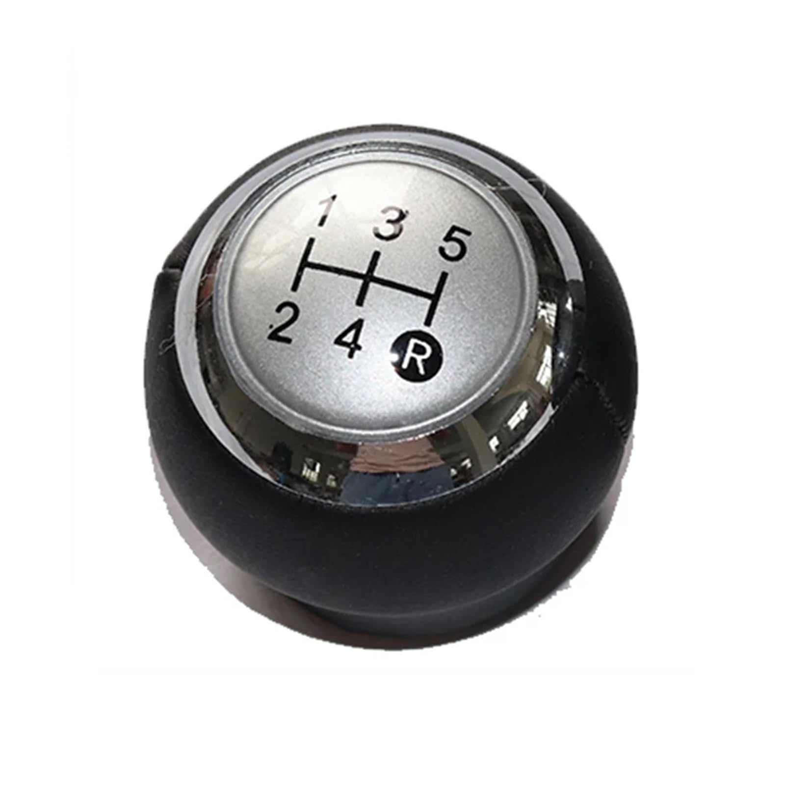 Wylwsha 5 Speed Silver Shift Gear Knob Cover For Hyundai For Tuscani 2001-2009 Manual Selector Transmission Handle Ball 5 Speed Gear Shift Knob Lever(5 Speed Silver)