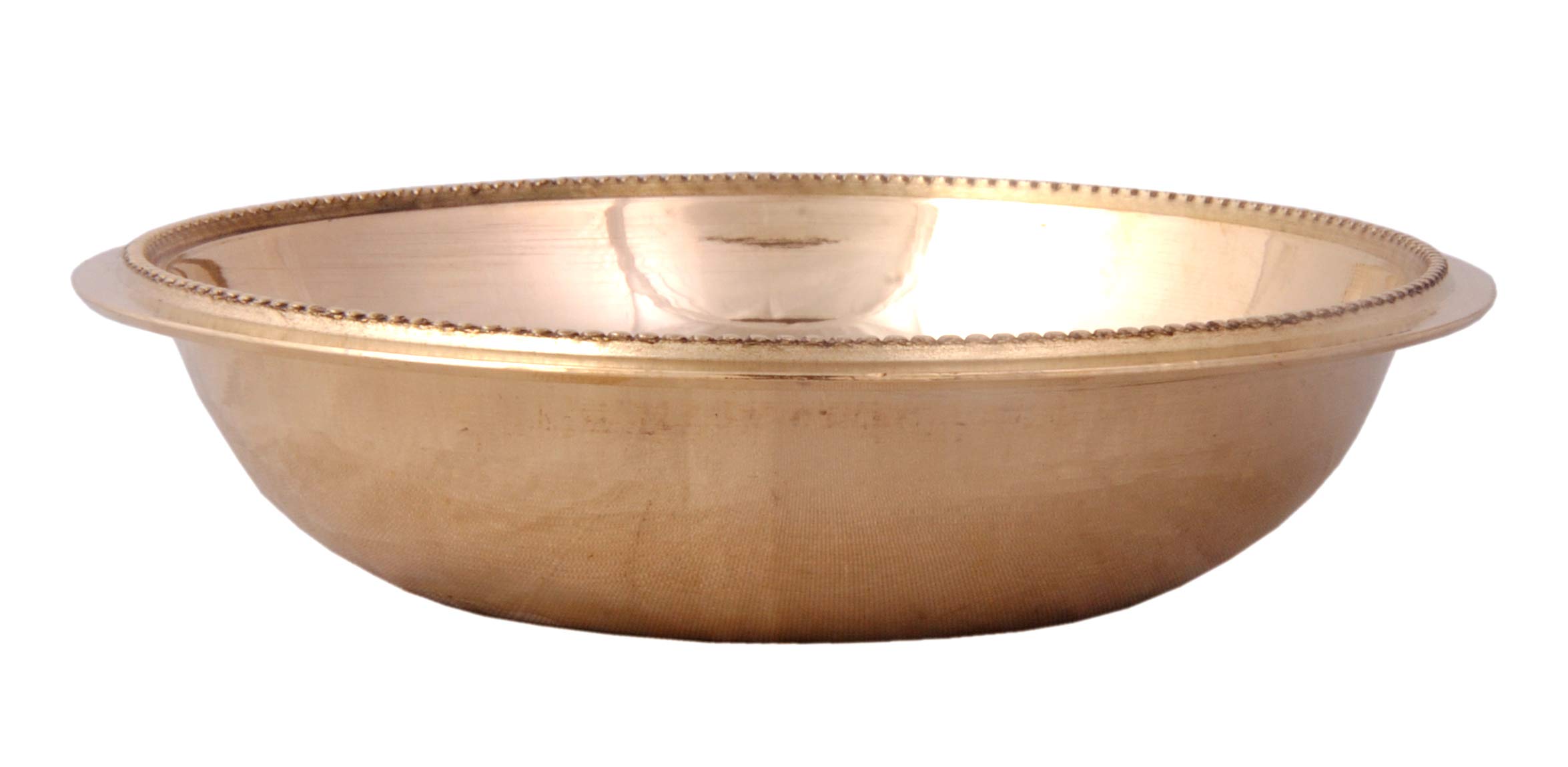 Shiv Shakti Arts® Designer Brass Bowl - Pudding Halwa Plate | Katori (Heavy Gauge - 50 ml) - 1 Piece