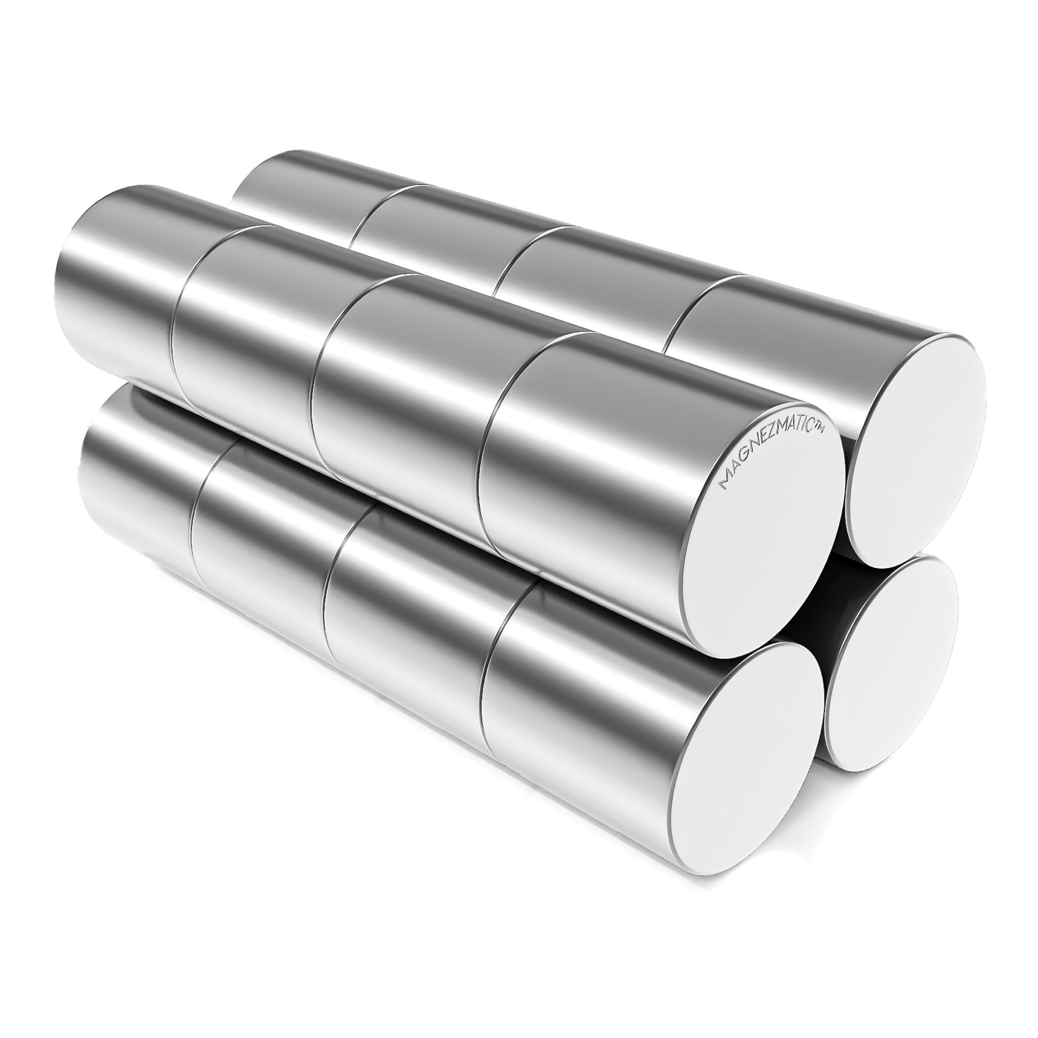 Neodymium Round Cylinder Magnets 3/8 inch (1cm 10mm) - Rare Earth Magnetic Lifter Holder Fastener for DIY & Workshop Use - Circular Magnet Cylinders
