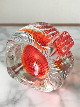 未使用！BARBINIMURANOヴィンテージベネチアンガラス小物入緑