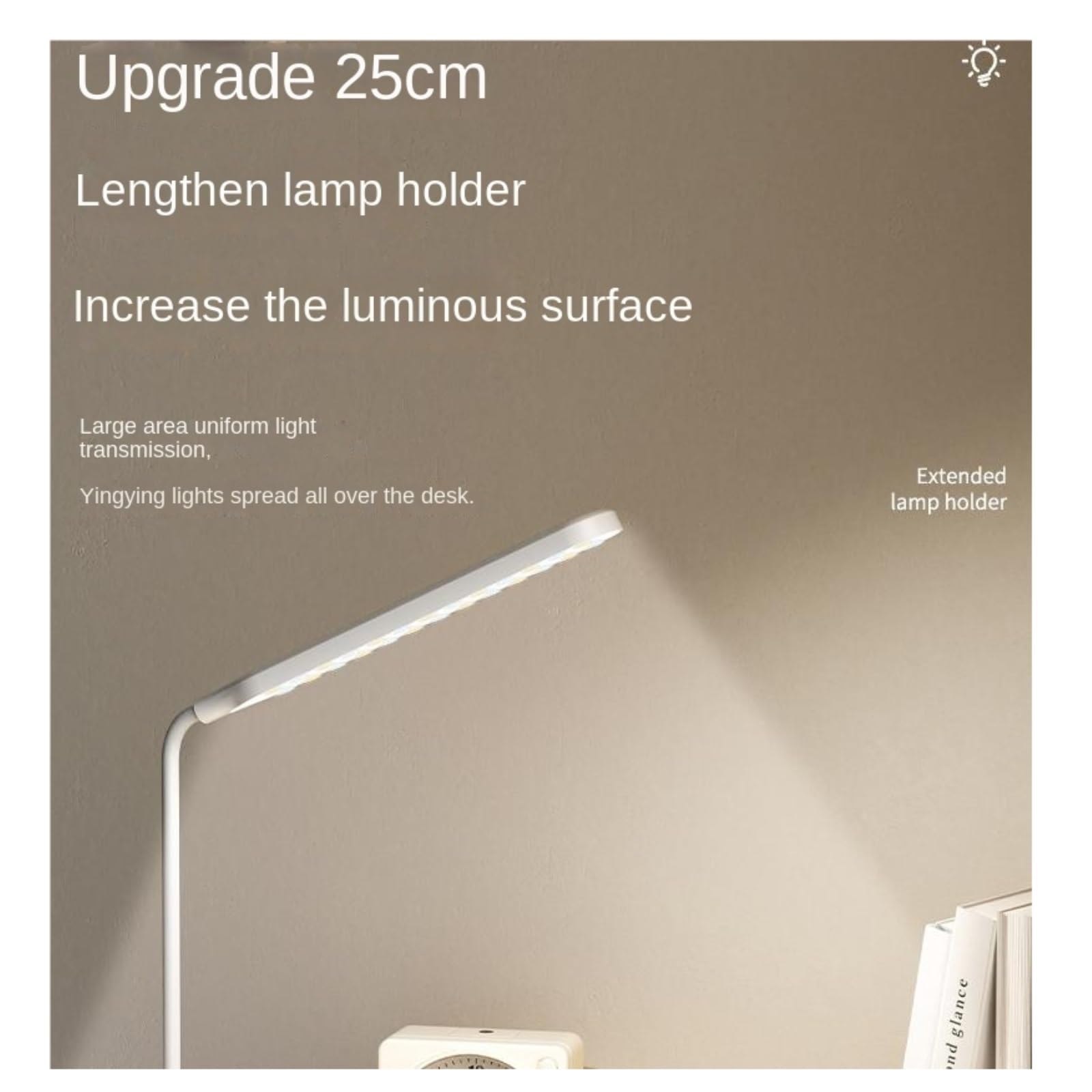 Ochrona Oczu Ściemnialna Lampa Biurkowa Chroniąca Oczy Z Regulowaną, Elastyczną Szyjką Lampa Biurkowa