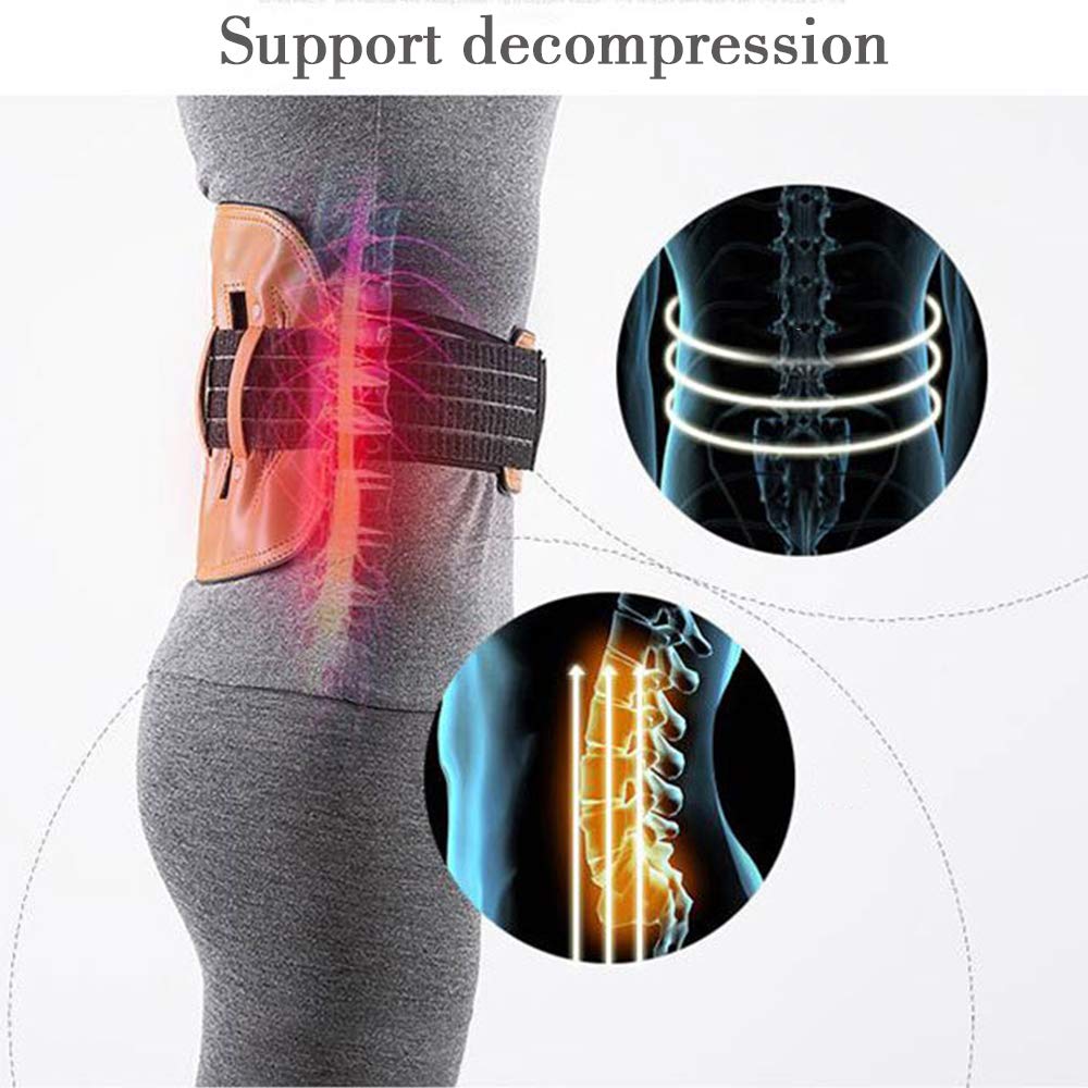 Cinturón Lumbar Soporte Lumbar, Soporte Lumbar para Aliviar el Dolor y Lesiones, Cinturon Lumbar Prevenir Daños, Faja Lumbar para la Espalda para Hombres,L