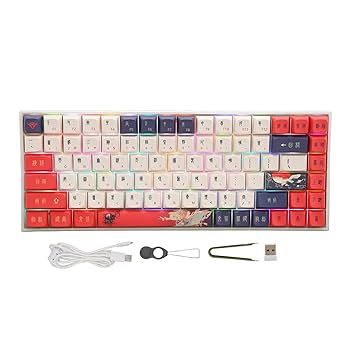 Amazon.co.jp: 84 キー メカニカル キーボード、デスクトップ