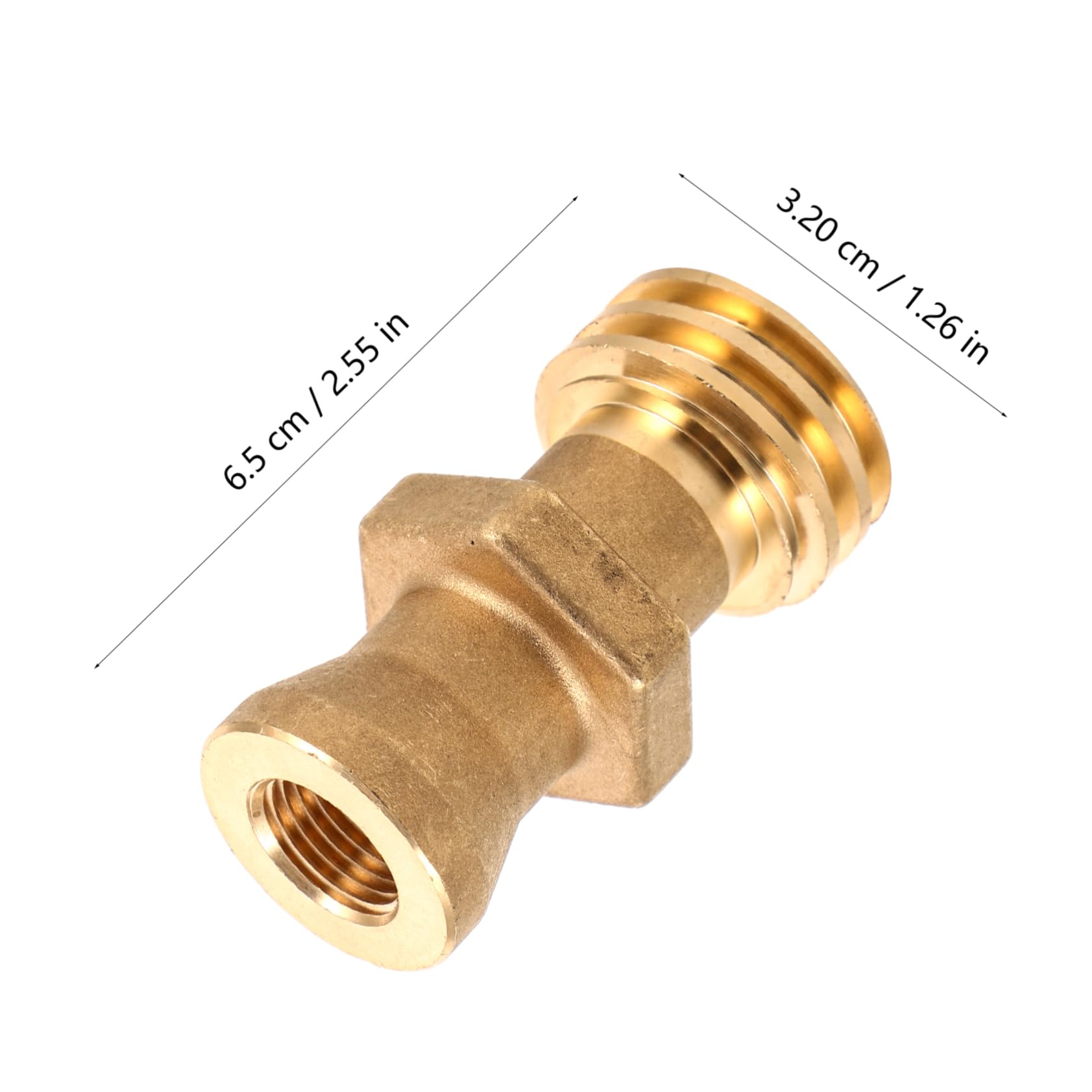 Mikinona Metal Threaded Valve Propane Tank Adapter Forklift Connector Quick Male Propane Bottle Adapter Replacement Fitting