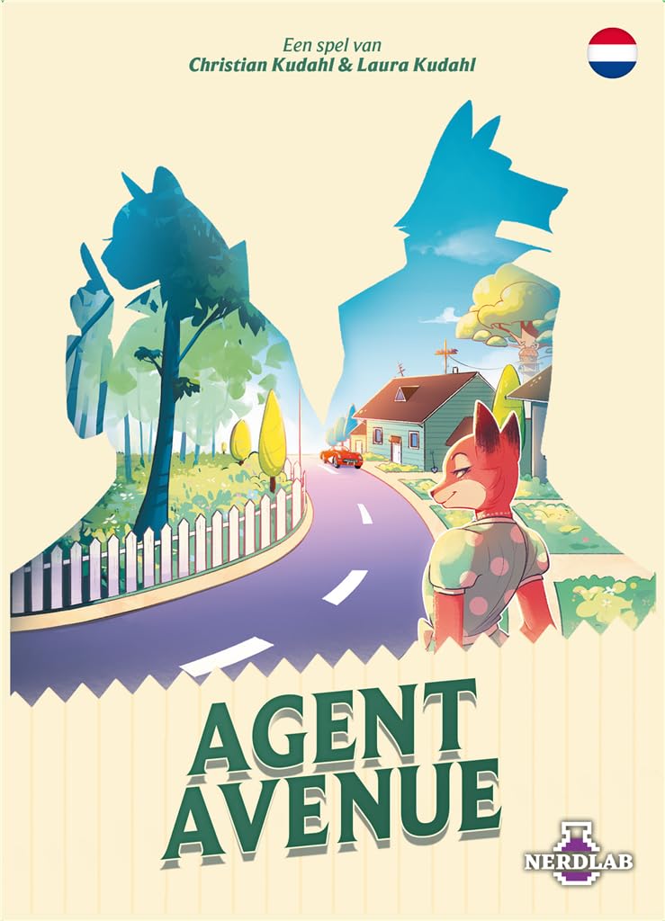 Gry Nerdlab | Agent Avenue | gra planszowa | od 8 lat | Liczba graczy: 2-4 | Czas gry: 10-15 minut | Polski