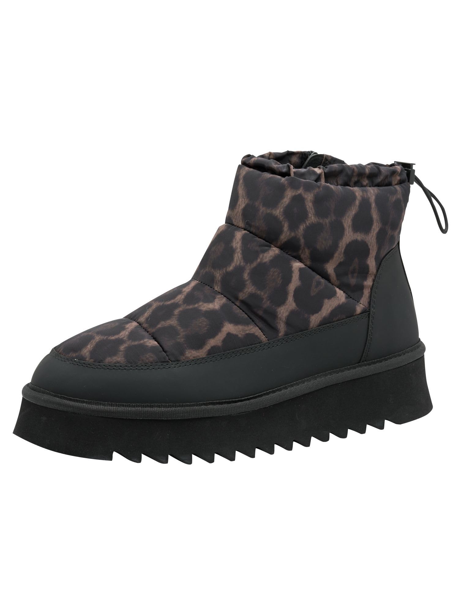 Tamaris Women's WL Boot 1-26810-45 Snow Boots, Black/Leopard, 39 EU, Black leopard, 7 UK