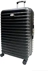 Mala Média 23KG Expansível ABS Ultra Leve Giratória Fan (Preta)