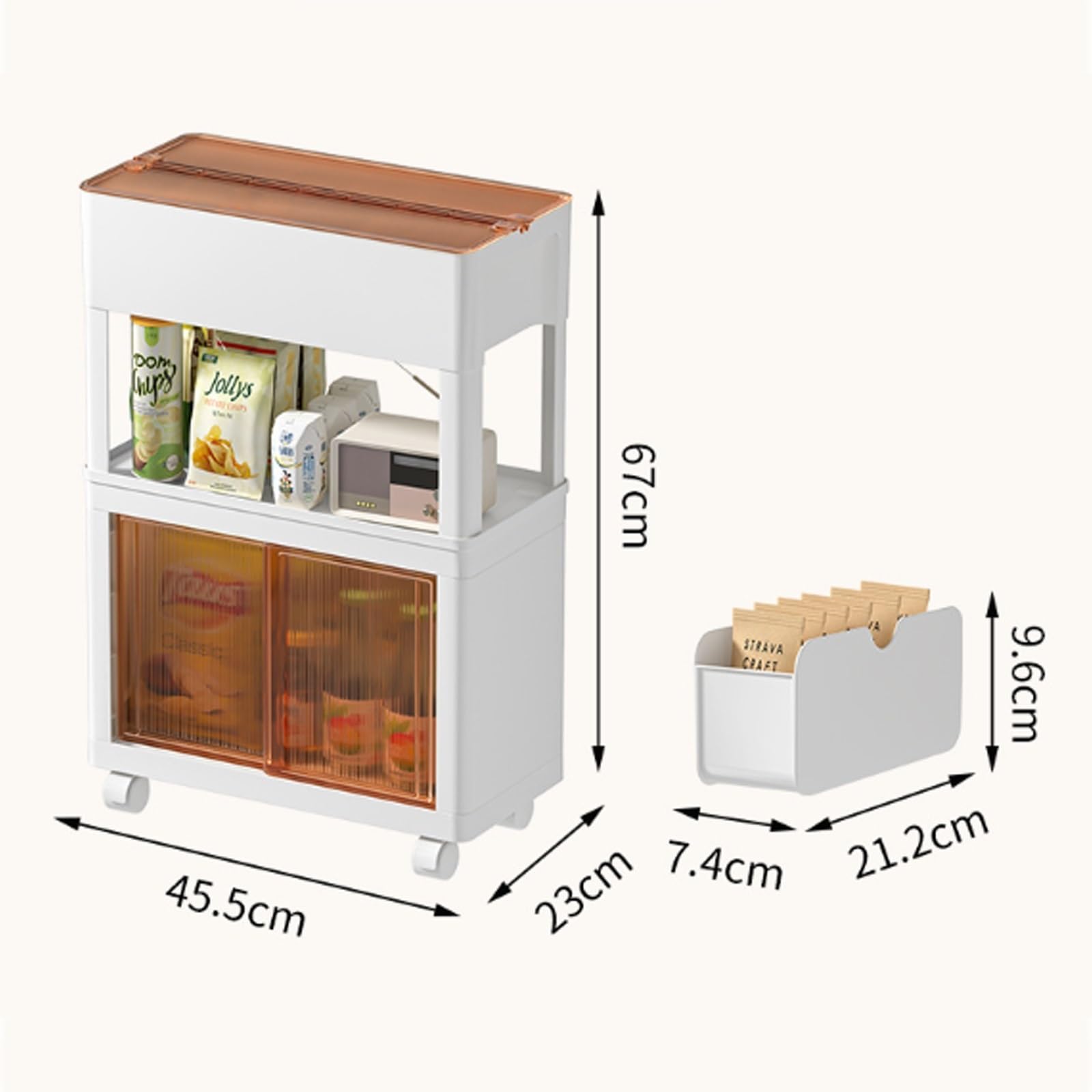 Cocina Passeggino for snack, portaoggetti, barra mobile portatile da pavimento a , multilivello nel soggiorno della casa Estante de almacenamiento