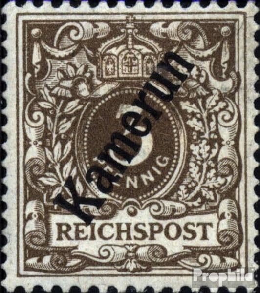 Sellos Prophila Collection Camerún alemán 1d con charnela 1897