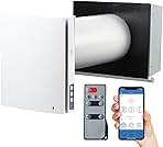 VENTS-US TwinFresh Expert RW1-85-2 V.2 – Ductless Through the Wall Ventilation Fan with WiFi/Remote Control and Built-In Humidity Sensor Provides Fresh Air Intake, and Stale Air Exhaust