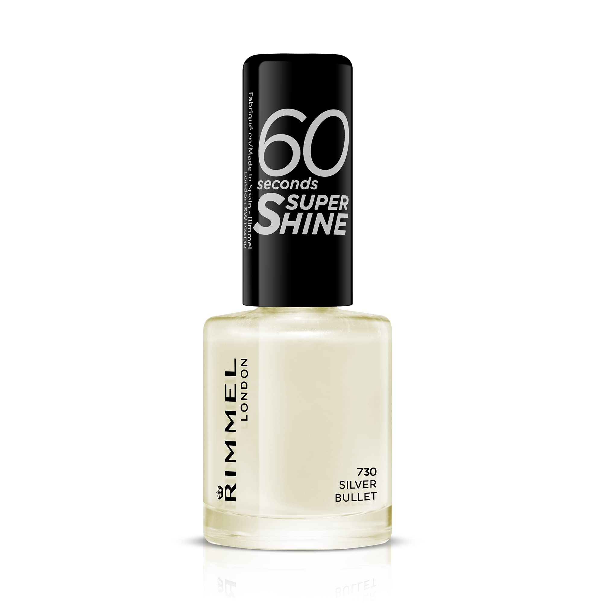 Rimmel 60 Seconds Super Shine Nail Polish 730 Silver Bullet